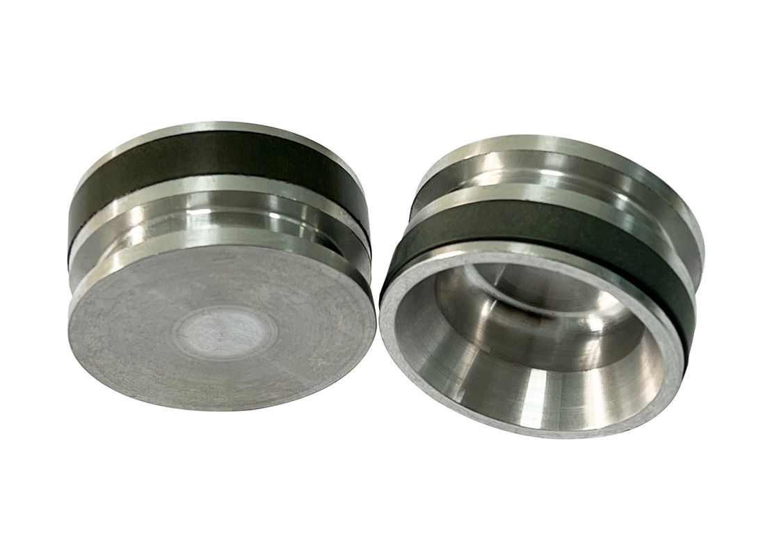 Piston a fascia con materiale a base di Fe C Cu e PTFE riempito